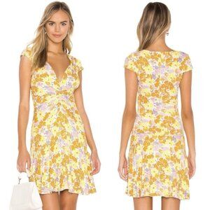 Free People Floral Print Key to Your Heart Size XS Boho Spring Romantic Dress